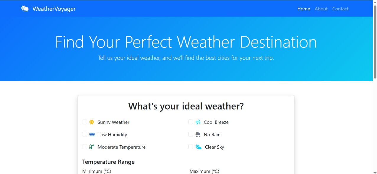 Weather Website Screenshot
